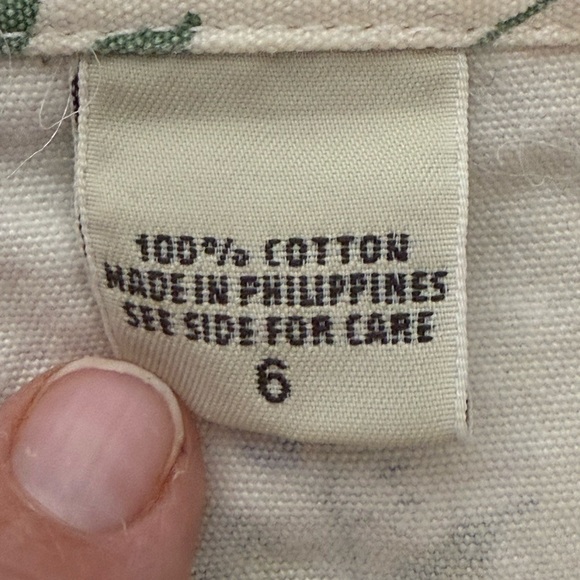 Vintage Y2K Eddie Bauer White Red Blue Skirt Front Pockets 100% Cotton Denim - Picture 5 of 7